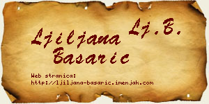 Ljiljana Basarić vizit kartica